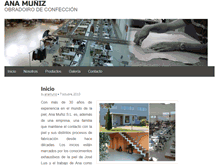 Tablet Screenshot of anamuniz.es